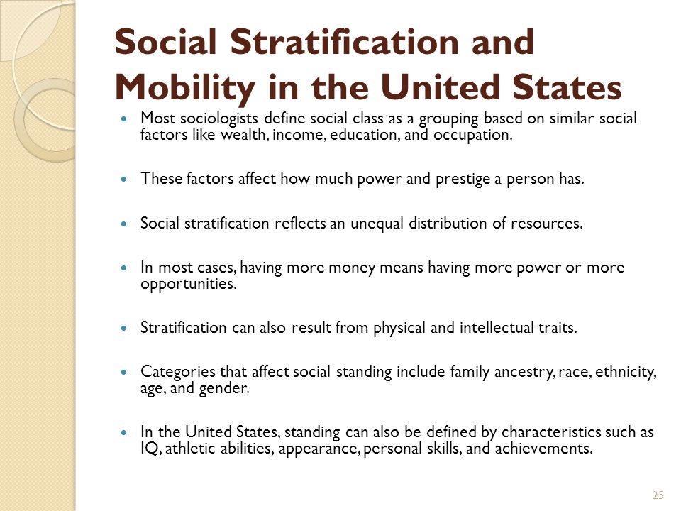 Questions on Social Stratification